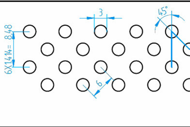 沖孔網(wǎng)板45度錯(cuò)排